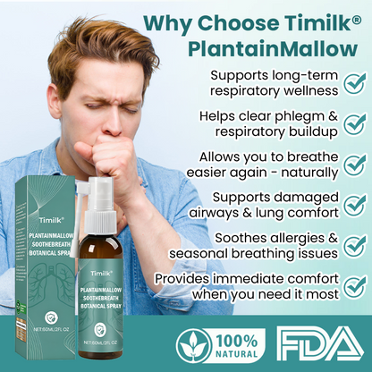 Timilk® PlantainMallow SootheBreath Botanical Spray.
