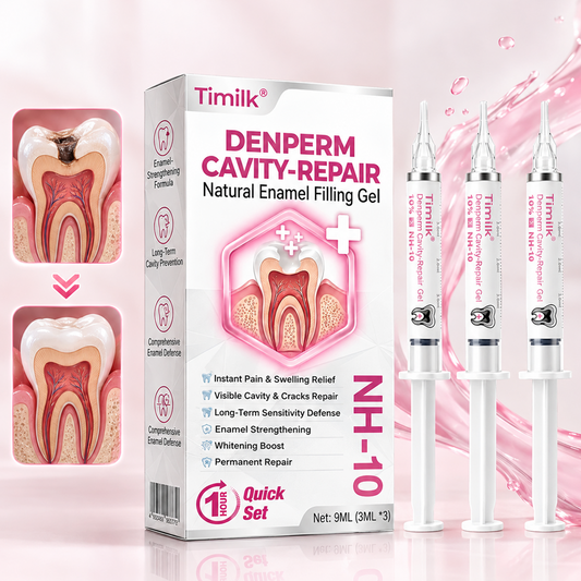 Timilk® DenPerm Cavity-Repair Natural Enamel Filling Gel.