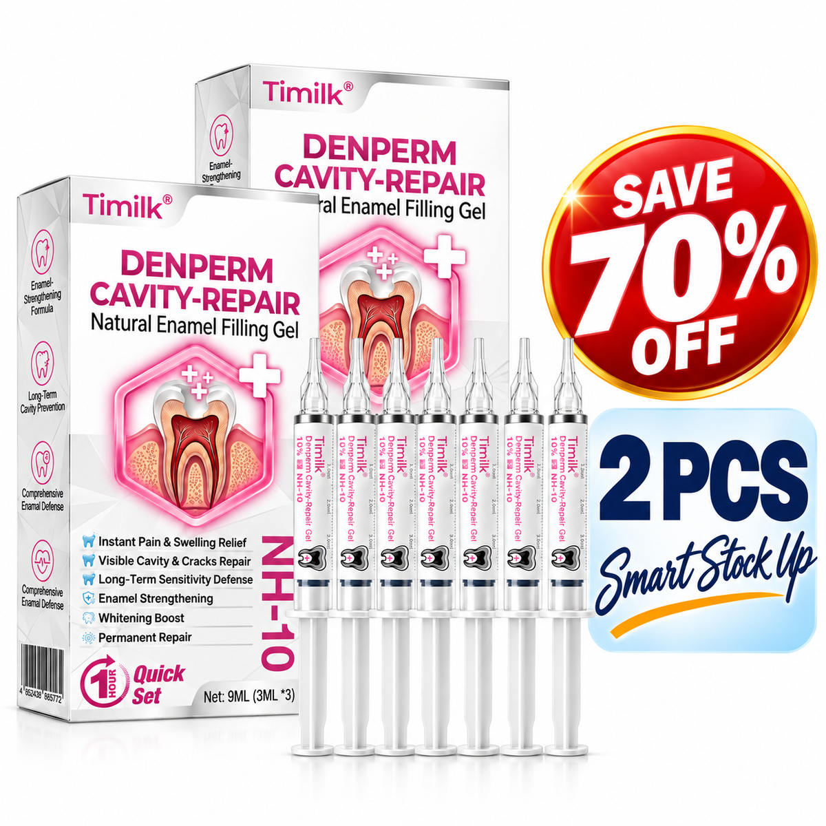 Timilk® DenPerm Cavity-Repair Natural Enamel Filling Gel✨