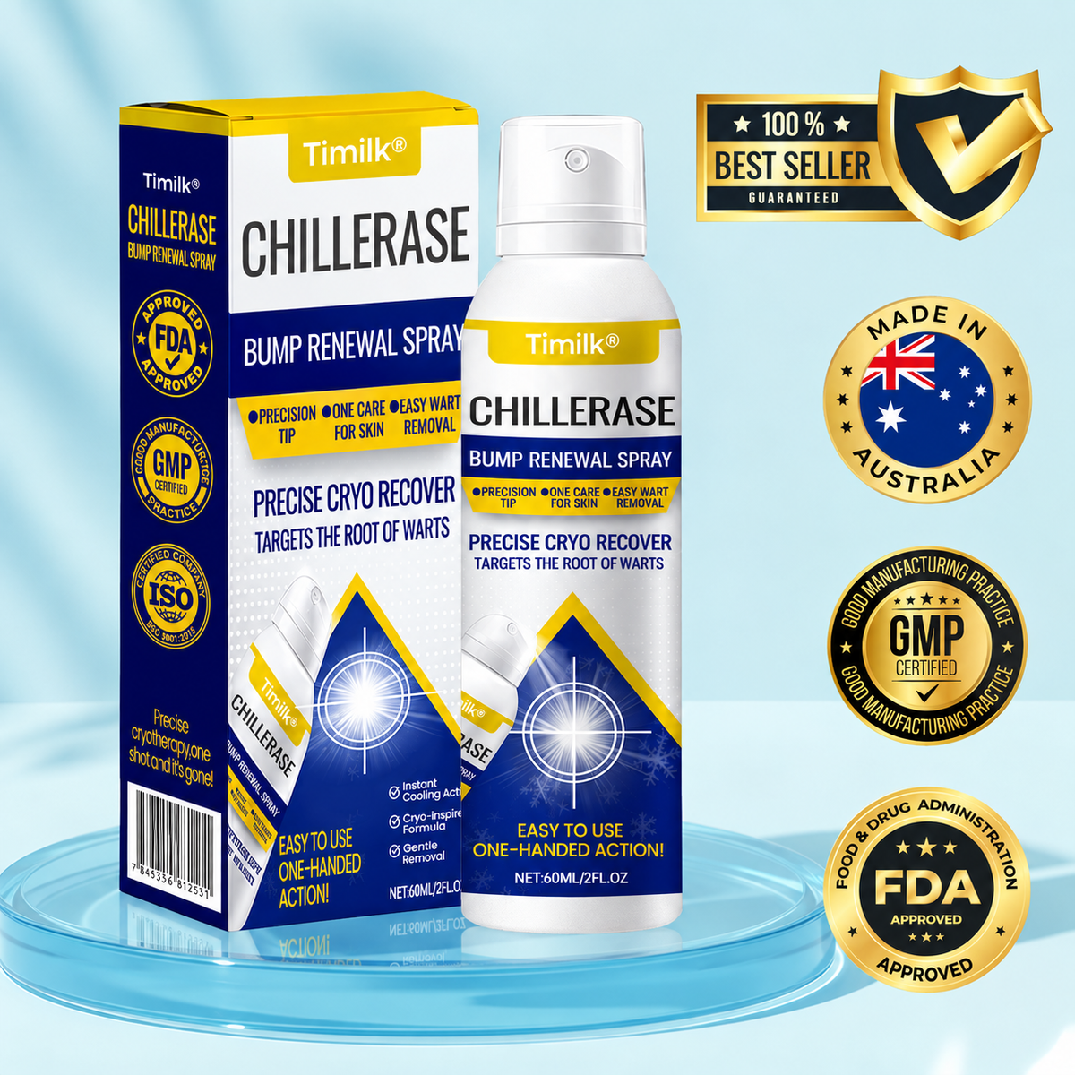 Timilk® ChillErase Bump Renewal Spray.