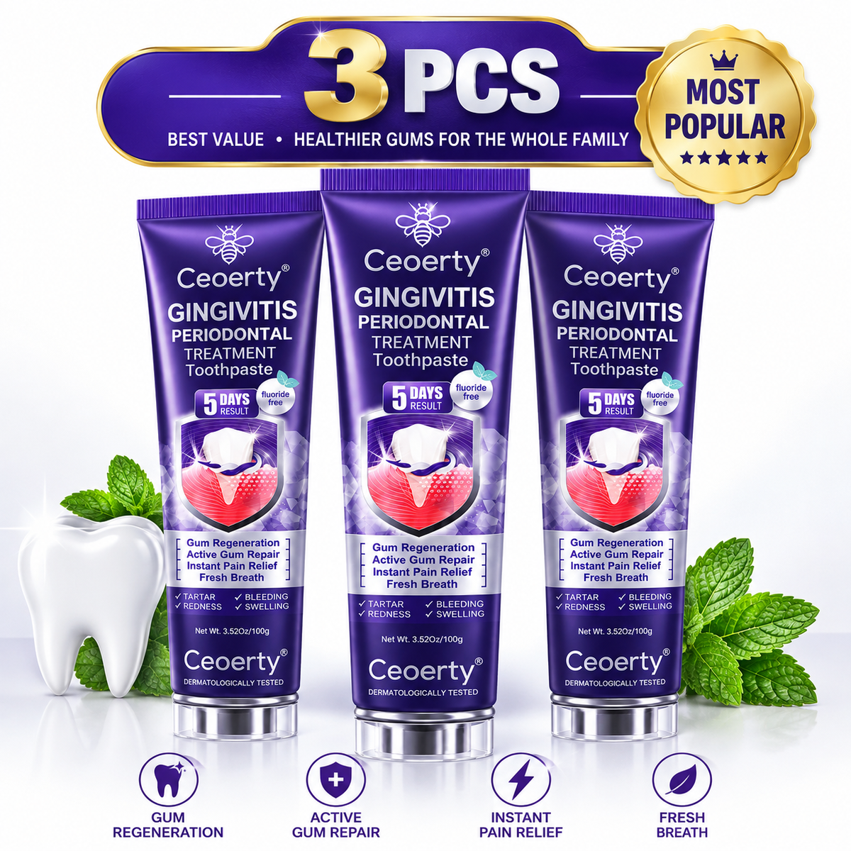 Ceoerty® Gingivitis Periodontal Treatment Toothpaste✨